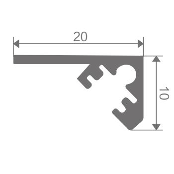 алюминиевый профиль FZ-8858